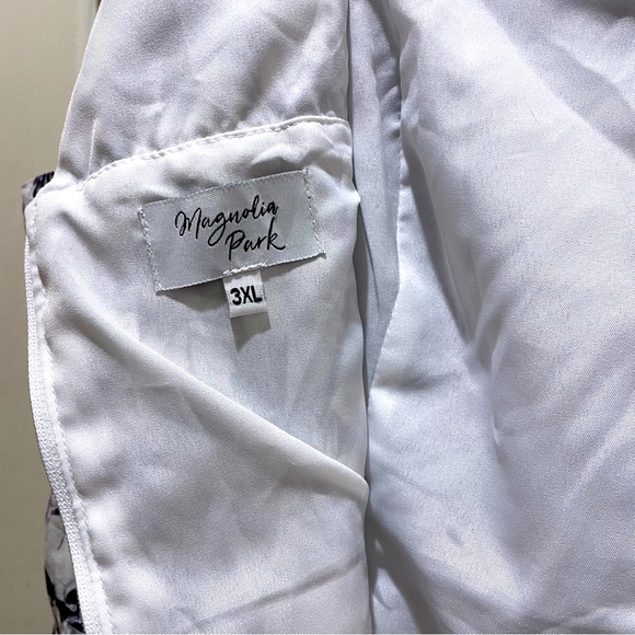 MAGNOLIA PARK Retro Fit & Flare Halloween Skull & Flowers Cotton Dress NWOT 3XL - Picture 7 of 9